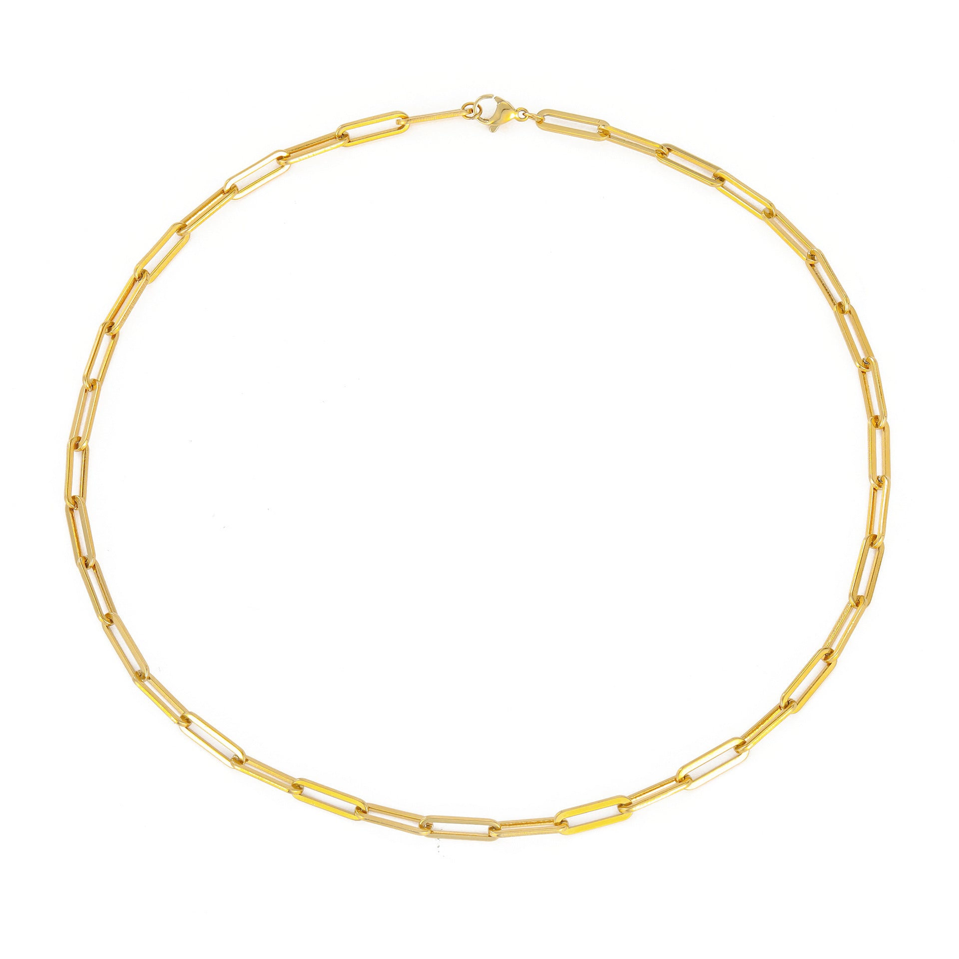 Wholesale Stainless Steel Titanium Steel Cross Chain Gold Plated Necklaces